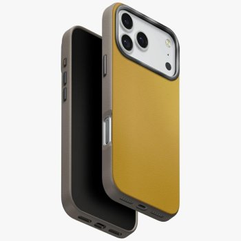 Uniq iPhone 17 Pro Max Case Lyden DS Magclick Charging, Yellow-Gray