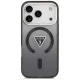 Чехол Guess IML Gradient Triangle Logo MagSafe для iPhone 17 Pro Max, черный
