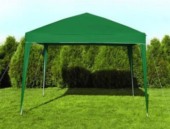 Saliekamā Dārza Nojume Tents Telts Lapene Paviljons 3X3m Zaļš | Folding Garden Waterproof Pavilion Tent Green