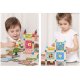 Bērnu Rotaļu Spēļu Leļļu Koka Māja - Konstruktors ar Aksesuāriem, 268 detaļas | Wooden Building Blocks Doll...