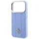 Guess Stripe Peony 4G Logo MagSafe vāciņš priekš iPhone 18 Pro / 17 Pro, gaiši zils