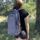 Рюкзак Kruzzel 30 л с мешком для обуви, в клетку, черный