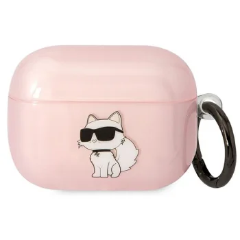 Чехол Karl Lagerfeld Ikonik Choupette для AirPods Pro 1st Gen Розовый