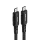Кабель Acefast C4-03 USB-C - USB-C, 100W, 5A, 480 Мбит/с, 2м, черный