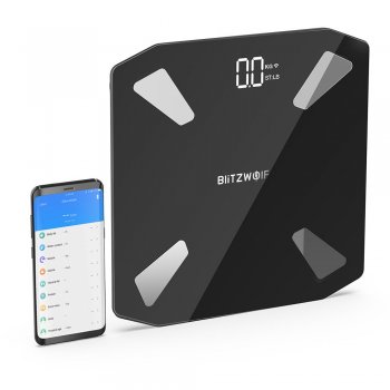 BlitzWolf BW-SC3 smart scale WiFi with 13 body measurement functions (black)