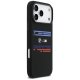 BMW M silikona maciņš ar horizontālām līnijām un MagSafe iPhone 17 Pro Max – melns | Phone Case Cover