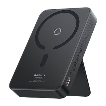 Ārējais akumulators Baseus MagPro Magnetic 5000mAh 20W, MagSafe, melns