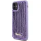 Guess iPhone 11 / Xr vāciņš Sequin Script Metal, violets