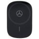 Mercedes 15W Wireless Charger & Car Holder Silver Stars MagSafe, Black