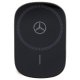 Mercedes 15W Wireless Charger & Car Holder Silver Stars MagSafe, Black