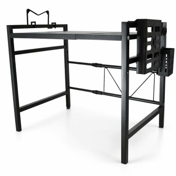 Plaukts virs mikroviļņu krāsns virtuves virsmas organizators