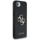 Guess PU Grained 4G Metal Logo vāciņš priekš iPhone 16e, melns