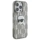 Karl Lagerfeld iPhone 16 Pro Case IML Karl Head Electroplated, Black