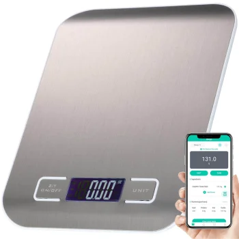 Electronic Kitchen Scale with LCD Display, 5kg/1g