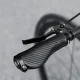 Rockbros ergonomiski velosipēda rokturi ar PU ādu, melni