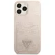 Guess iPhone 13 Pro Max vāciņš 4G Triangle Logo Cardslot, rozā