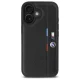 BMW iPhone 16 Case M Perforated Tricolor Detail Line - Black