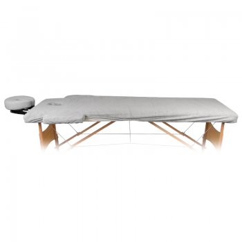 Palags masāžas galdam, kušetei TERRY BED SHEET, pelēks| The sheet foldable massage table, gray