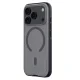 Nillkin Super Frosted Shield Pro Magnetic vāciņš iPhone 17 Pro / 18 Pro, caurspīdīgs melns
