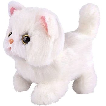 Interactive White Cat