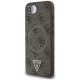 Guess 4G Ring Triangle Logo MagSafe vāciņš Apple iPhone 16e - Brūns