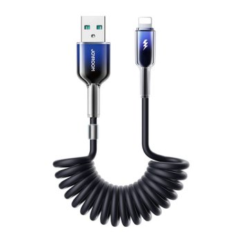 USB-A uz Lightning Kabelis Joyroom S-A43 1.5m 3A Melns