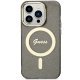 Чехол Guess для iPhone 14 Pro Max IML Glitter Gold MagSafe, черный