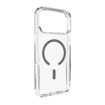 Puro iPhone 17 Pro Max Case Lite Mag, Transparent with Gray Ring