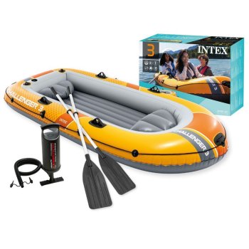 3-Person Inflatable Boat INTEX Challenger 3 with Pump and Oars 66313