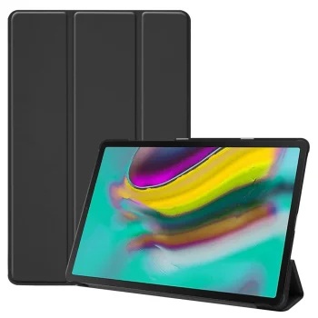 Samsung Galaxy Tab S5e 10.5" (T720/T725) Tri-fold Stand Cover Case, Black | Vāks Apvalks Pārvalks Grāmatiņa...