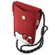 Hello Kitty Leather Hiding Kitty Cord somiņa, sarkana