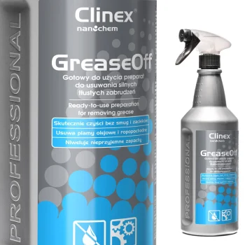Attaukošanas līdzeklis smagu taukainu netīrumu noņemšanai CLINEX GreaseOff 1L | Degreaser for removing heavy...