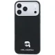 Чехол Karl Lagerfeld Grained Karl Head Metal MagSafe для iPhone 18 Pro Max / 17 Pro Max, черный