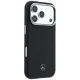 Чехол Mercedes Leather Semi Wrap MagSafe для iPhone 17 Pro Max, черный