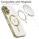 Apple iPhone 16 6.1\'\' Tech-Protect MagFlex MagSafe Case Cover, Clear with Gold Frame | Telefona Vāciņš Maciņš...