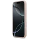 Guess iPhone 17 Pro vāciņš Silicone Big 4G Script, rozā