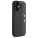 BMW iPhone 16 vāciņš M Perforated Tricolor Detail Line, tumši pelēks