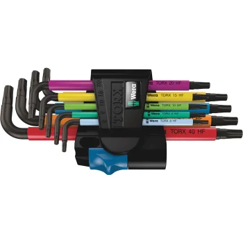 Wera 967/9 TX Multicolour HF 1 L-veida TORX atslēgu komplekts, 9 gab.