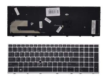 Клавиатура HP для Elitebook 850 G5 / 755 G5 / ZBook 15u G5, черная