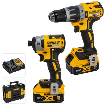 Аккумуляторный набор инструментов DeWalt DCK266P2T-QW (DCD796 + DCF887, 2x 5.0 Ah)