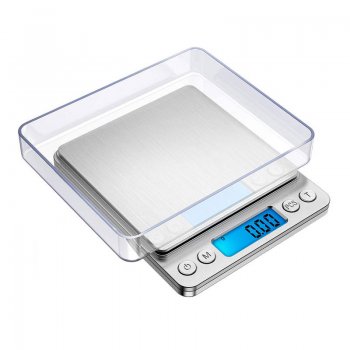 Pārnēsājami Kabatas Juvelieru / Virtuves Mini Svari 0.1g - 2000g (2kg) - Digital Pocket Scale