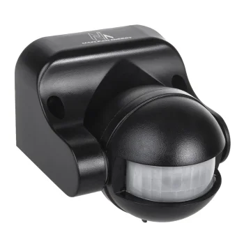 Maclean MCE358 B PIR Kustības Sensors, IP44, 12m, Melns