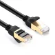 Ugreen Ethernet kabeļa patch vads RJ45 Cat 7 STP LAN 10Gbps 2m melns (11269) Cable cord black