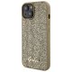 Apple iPhone 15 6.1\'\' Guess Disco Metal Script Case Cover, Gold | Telefona Maciņš Vāks Apvalks Bampers