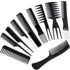 Professional Hairdressing Combs, Set of 10