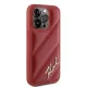 Karl Lagerfeld iPhone 15 Pro vāciņš Diagonal Quilted Script, sarkans