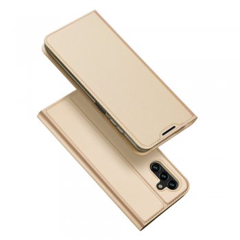 Samsung Galaxy A13 5G (SM-A136) DUX DUCIS Magnetic Book Case Cover, Gold | Telefona Vāciņš Maciņš Apvalks...
