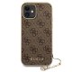 Guess 4G Charms Collection futrālis iPhone 12 Pro Max - brūns | case for brown