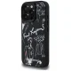 Karl Lagerfeld Grained Pattern MagSafe Case for iPhone 16 Pro Max, Black