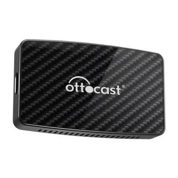 Ottocast CA400-S 4-in-1 CarPlay / Android Auto bezvadu adapteris, melns